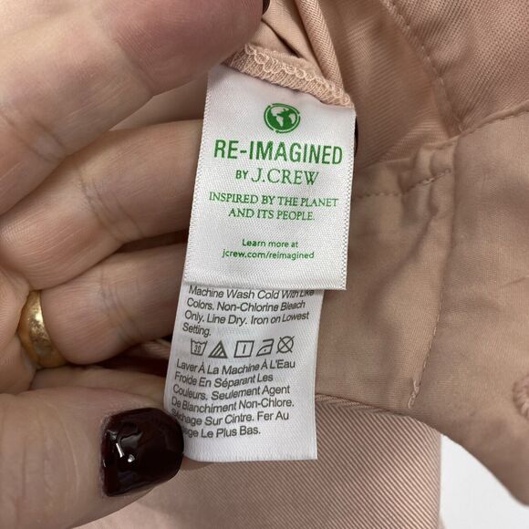 J Crew Womens Ingrid Pants size 8 Peach Gramercy Twill High Rise - Picture 12 of 14